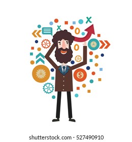 Businessman concept design,clean vector