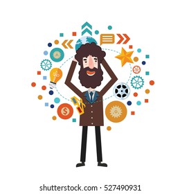 Businessman concept design,clean vector