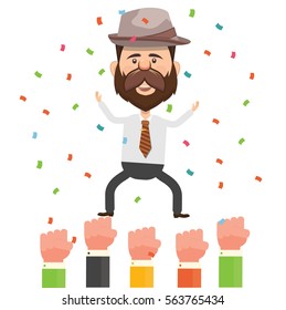 Businessman concept design,clean vector