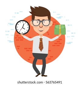 Businessman concept design,clean vector