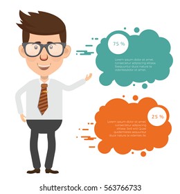 Businessman concept design,clean vector