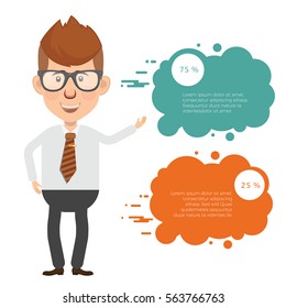 Businessman concept design,clean vector