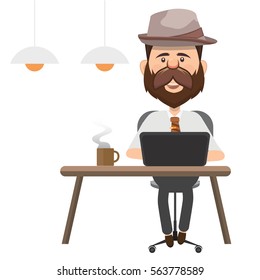 Businessman concept design,clean vector