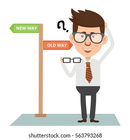 Businessman concept design,clean vector