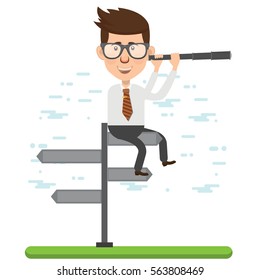 Businessman concept design,clean vector