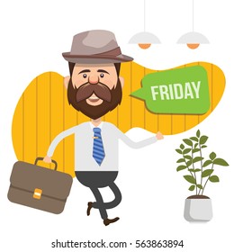 Businessman concept design,clean vector