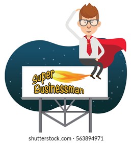 Businessman concept design,clean vector