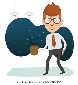 Businessman concept design,clean vector