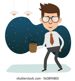 Businessman concept design,clean vector