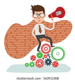 Businessman concept design,clean vector