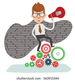 Businessman concept design,clean vector