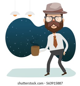 Businessman concept design,clean vector
