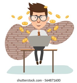 Businessman concept design,clean vector