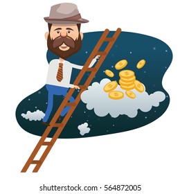 Businessman concept design,clean vector