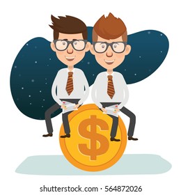 Businessman concept design,clean vector