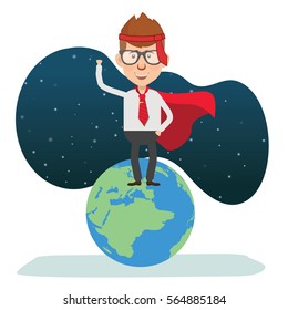 Businessman concept design,clean vector