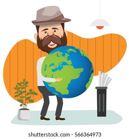 Businessman concept design,clean vector