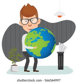 Businessman concept design,clean vector