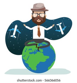Businessman concept design,clean vector