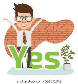 Businessman concept design,clean vector