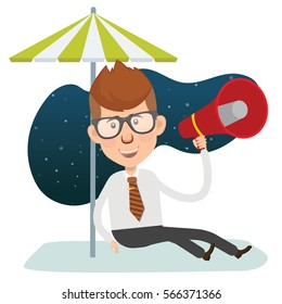 Businessman concept design,clean vector