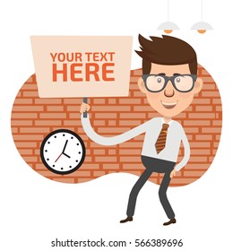 Businessman concept design,clean vector