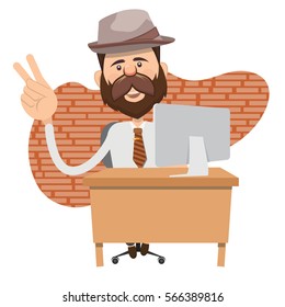 Businessman concept design,clean vector