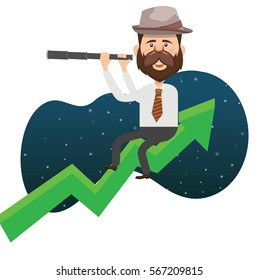 Businessman concept design,clean vector