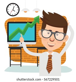 Businessman concept design,clean vector