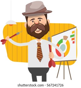 Businessman concept design,clean vector