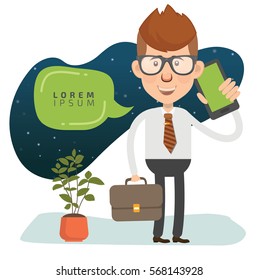 Businessman concept design,clean vector