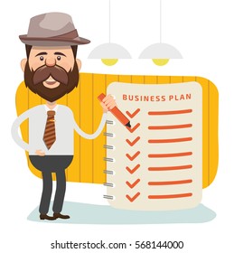 Businessman concept design,clean vector