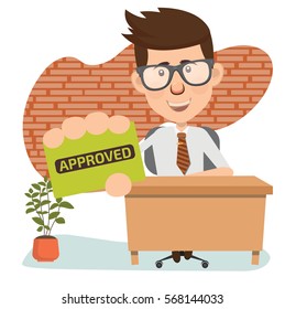 Businessman concept design,clean vector