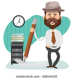 Businessman concept design,clean vector