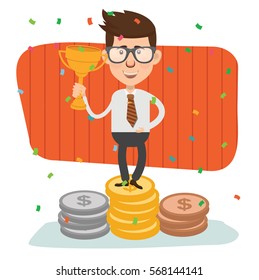 Businessman concept design,clean vector