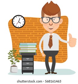 Businessman concept design,clean vector