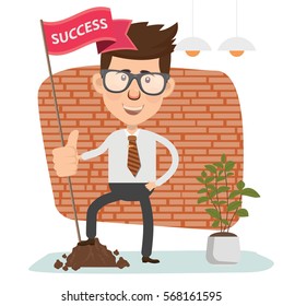 Businessman concept design,clean vector