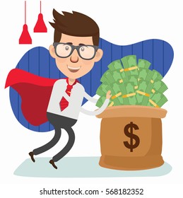 Businessman concept design,clean vector