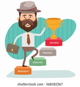 Businessman concept design,clean vector