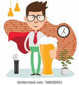 Businessman concept design,clean vector