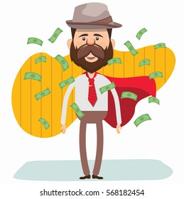 Businessman concept design,clean vector