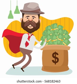 Businessman concept design,clean vector