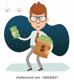 Businessman concept design,clean vector
