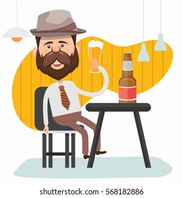 Businessman concept design,clean vector