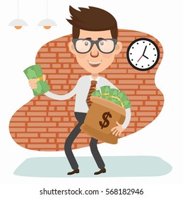 Businessman concept design,clean vector