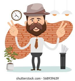 Businessman concept design,clean vector