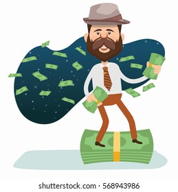 Businessman concept design,clean vector