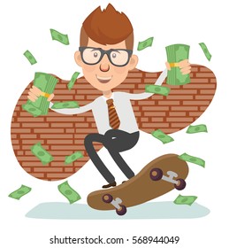 Businessman concept design,clean vector