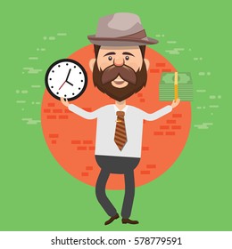 Businessman concept design,clean vector