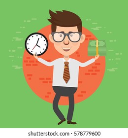 Businessman concept design,clean vector